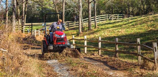 Attachments for all seasons and most tasks are available for subcompact and compact utility tractors.